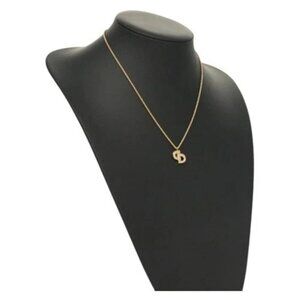 Christian Dior Necklace metal Gold Auth 133457